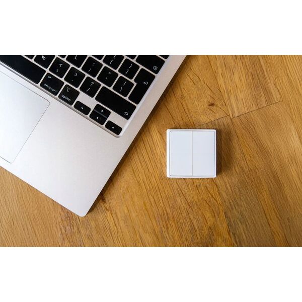 Shelly Shelly Plug & Play "Blu Wall" Switch 4 Wandtaster 4-fach 16 Aktionen Weiß