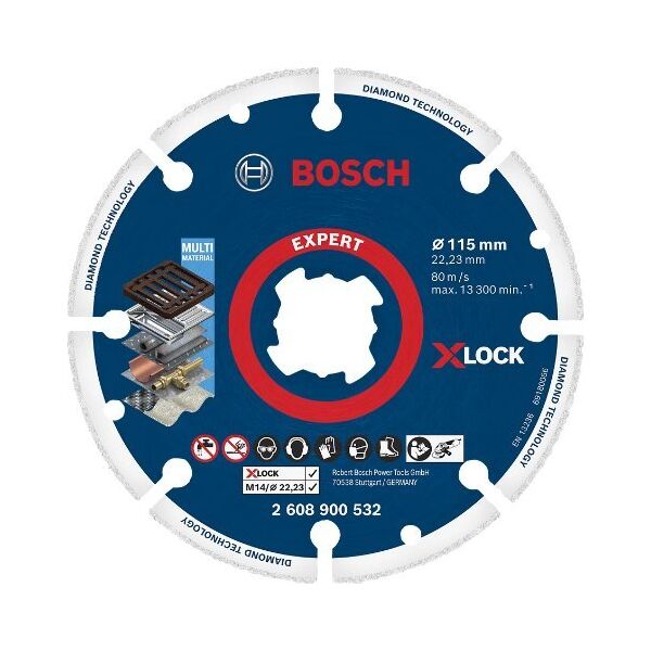 Bosch Bosch X-LOCK diamond metal disc 115mm, cutting disc 2608900532