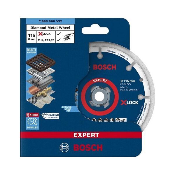 Bosch Bosch X-LOCK diamond metal disc 115mm, cutting disc 2608900532