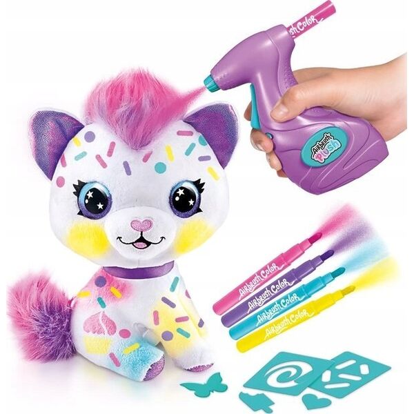 BigBuy Carnival AIRBRUSH PLUSH with airbrush Kitty, 25 cm