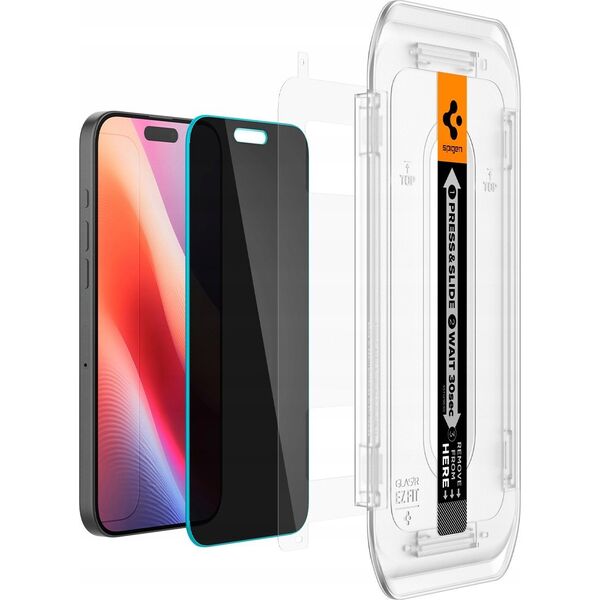 Spigen Spigen Glass tR EZ Fit HD (Privacy) 1 Pack, transparency - iPhone 16 Pro Max