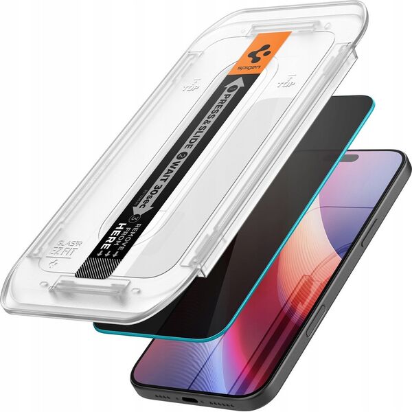 Spigen Spigen Glass tR EZ Fit HD (Privacy) 1 Pack, transparency - iPhone 16 Pro Max