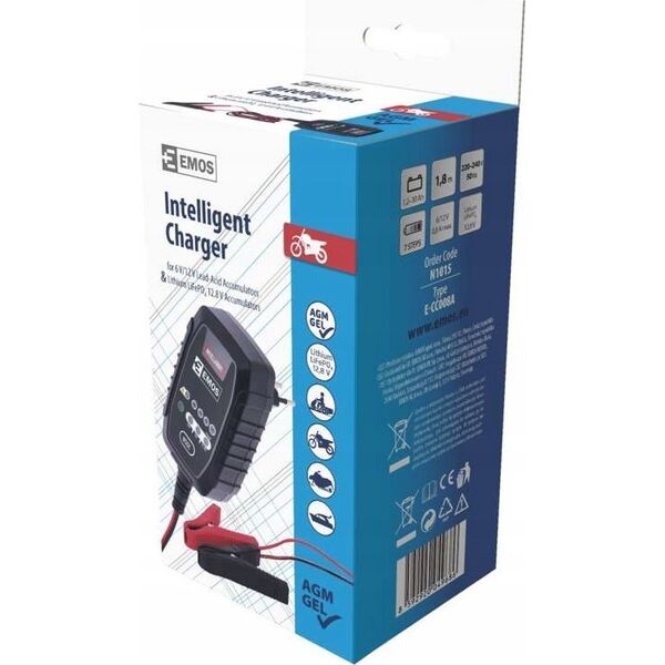 Car battery charger 6/12V 0.8A 1.2-30Ah