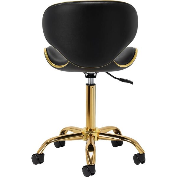 Gabbiano taboret kosmetyczny Q-4599G Złoto Czarny