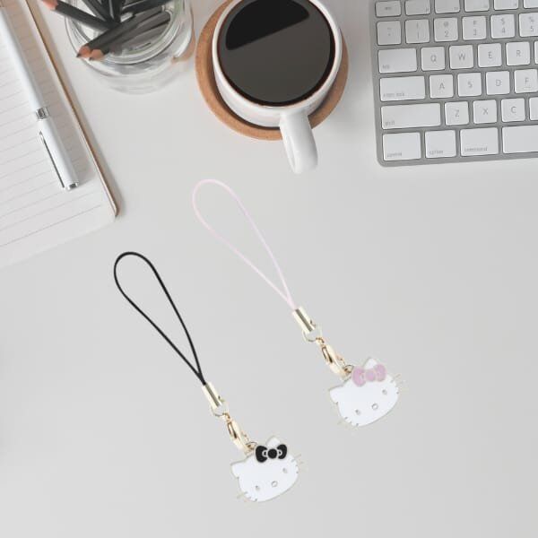 Hello Kitty zawieszka HKCPMKHP Phone      Strap różowy/pink Charm Kitty Head