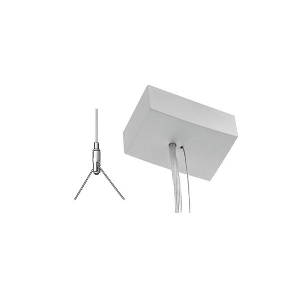 PXF Lighting Zawieszenie elektryczne Y szary PX0922043