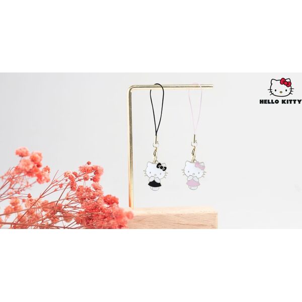 Hello Kitty zawieszka HKCPMKP Phone       Strap różowy/pink Charm Kitty Cute