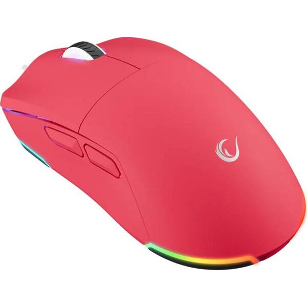 Rampage BLINK myszka gamingowa przewodowa USB, 12800 DPI, RGB, sensor optyczny, różowa