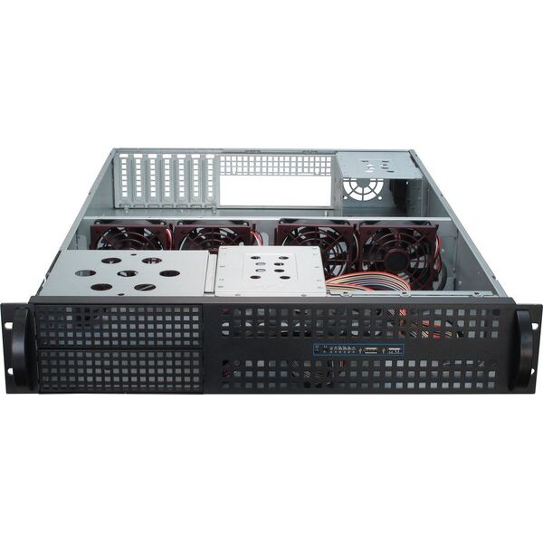 Inter-Tech 48.3cm Inter-Tech IPC 2U-2129N 2HE ohne Netzteil Schwarz - 88887194