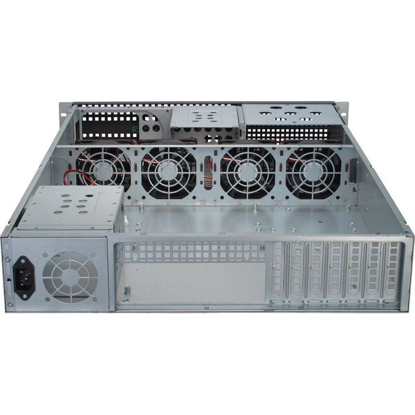 Inter-Tech 48.3cm Inter-Tech IPC 2U-2129N 2HE ohne Netzteil Schwarz - 88887194