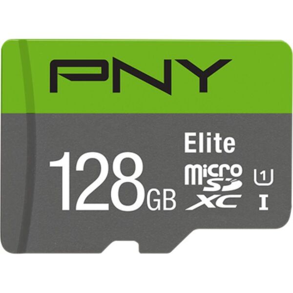 Karta PNY Elite MicroSDXC 128 GB Class 10 UHS-I/U1 A1 V10 (P-SDU128V11100EL-GE)