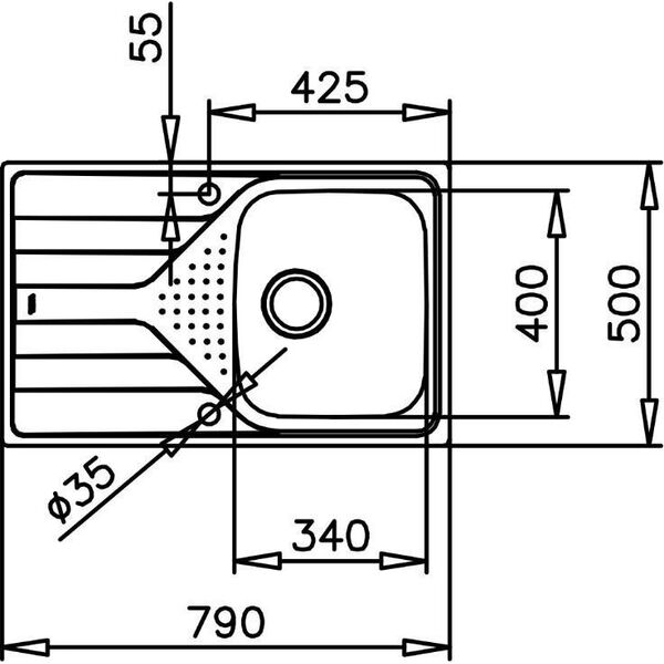 Zlewozmywak Teka Universe 45 T-XP 1B 1D Stal polerowana (115110011)