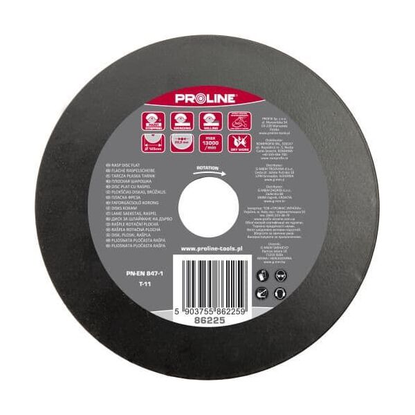 Pro-Line TARCZA PŁASKA TARNIK GRUBE ZĘBY 125MM PROLINE