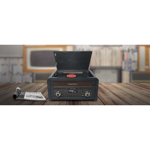 Radio Muse Muse Turntable micro system MT-115W USB port, Bluetooth, CD player, Wireless connection, AUX in, FM radio,