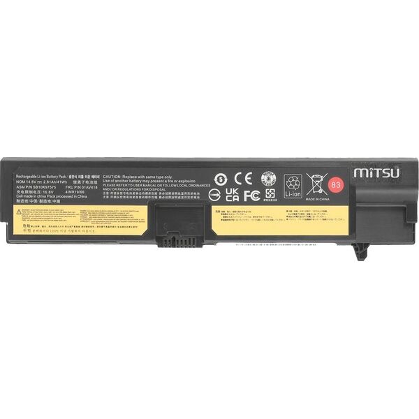 Bateria Mitsu Bateria 01AV417 01AV418 do Lenovo E570 20H5 20H6