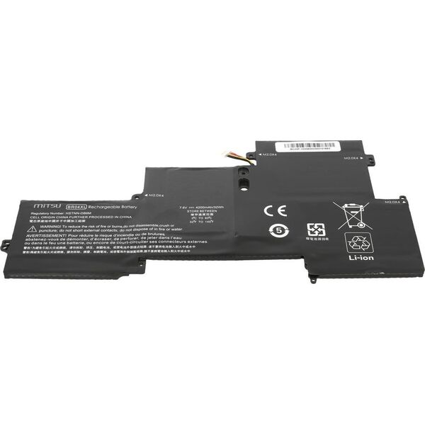 Bateria Mitsu Bateria BR04XL do HP EliteBook Folio 1020 G1