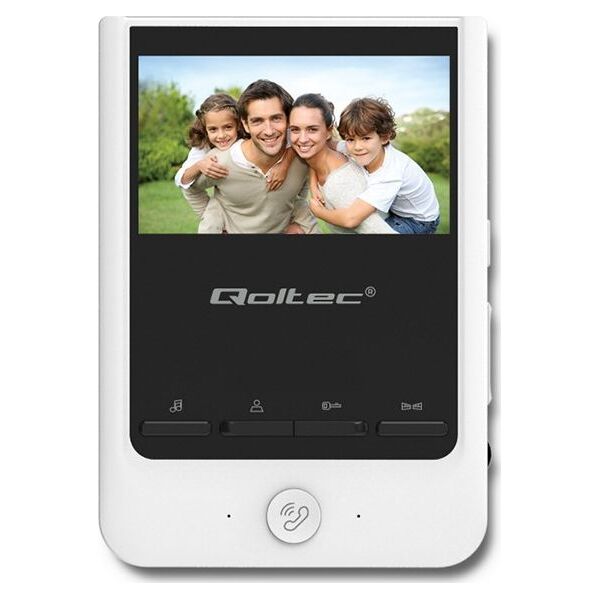 Qoltec Wideodomofon Qoltec Theon 4 | TFT LCD 4,3" | biały