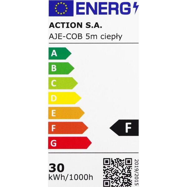 Taśma LED Activejet Taśma LED COB 5m barwa ciepła IP20