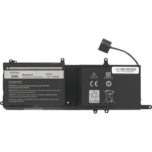 Bateria Movano Bateria 9NJM1 do Dell Alienware 15 R3 15 R4 17 R5