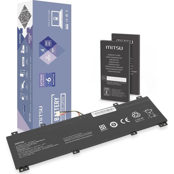 Bateria Mitsu Bateria NC140BW1-2S1P 0813002 do Lenovo IdeaPad 100S-14IBR 14"