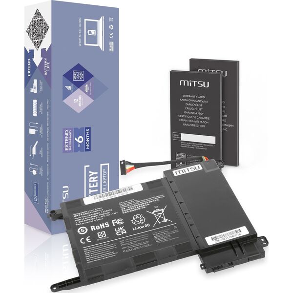 Bateria Mitsu Bateria L14S4P22 do Lenovo IdeaPad Y700-15ISK Y700