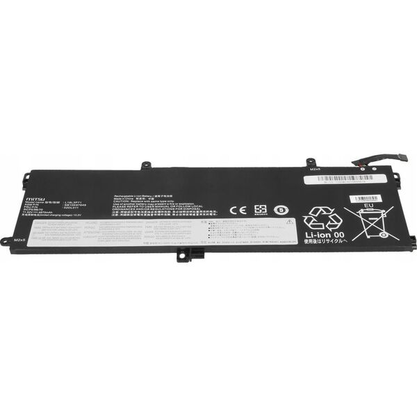Bateria Mitsu Bateria L18L3P71 do Lenovo ThinkPad T590 P15s Gen 2 T15 Gen 2