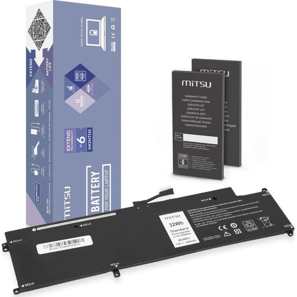 Bateria Mitsu Bateria Mitsu do Dell Latitude 13 (7370), (E7370)