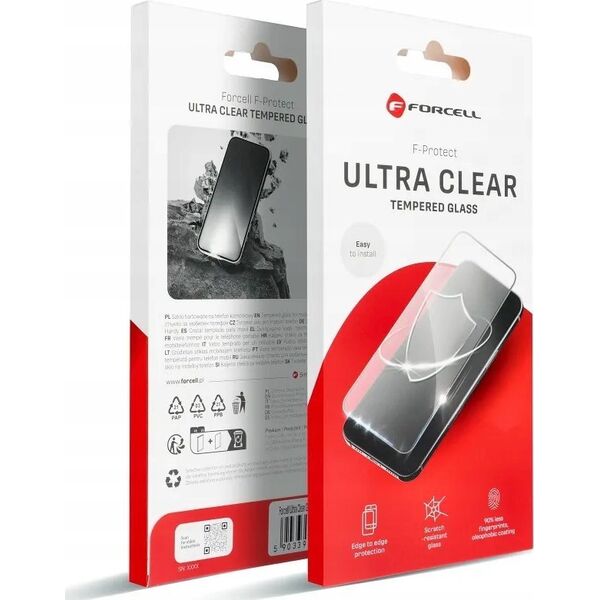 ForCell Szkło Hartowane Forcell Ultra Clear Glass - do Samsung Galaxy S24 czarny