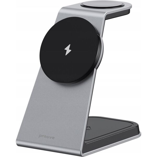 Bezprzewodowa Ładowarka 3w1 QI MagSafe na Telefon Zegarek Słuchawki / Omni Power 15W