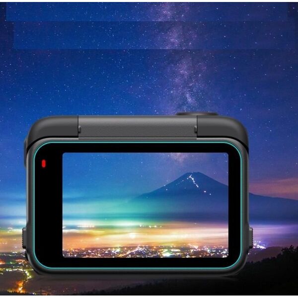 Zestaw Osłona Szkło Hartowane na Obiektyw 2x Ekran LCD - Insta360 ACE PRO 2 / PU711T