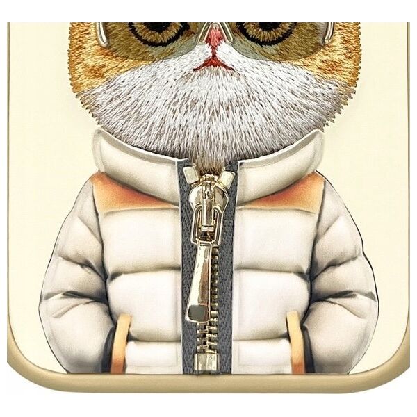 Nimmy iPhone 15 Pro 6.1" case khaki Cool&Cute 2.0 Cat