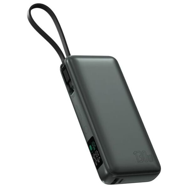 4smarts Powerbank Enterprise 20000mAh 130W with built-in USB-C cable gray/space gray 541134