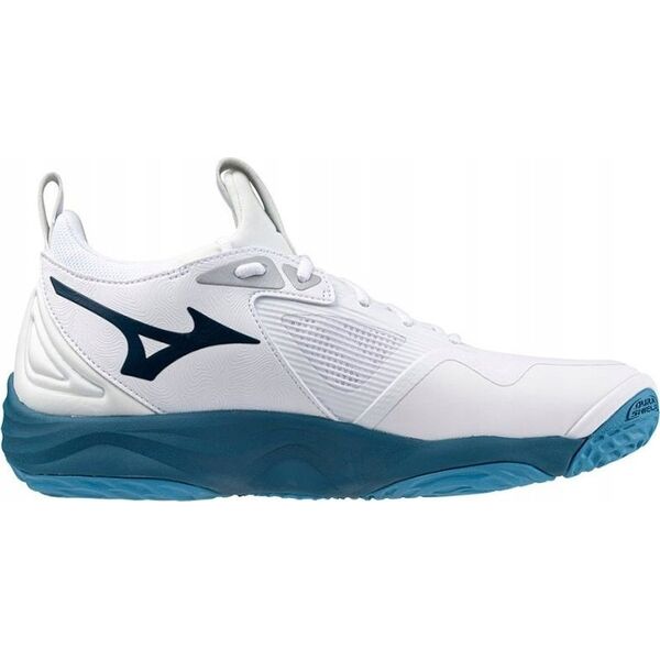 Buty siatkarskie Mizuno WAVE MOMENTUM 3 46 biało niebieskie