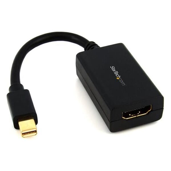 Adapter AV StarTech DisplayPort Mini - HDMI 0.1m czarny (MDP2HDMI)