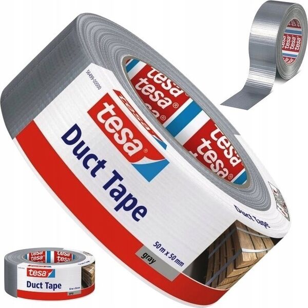 Tesa Taśma naprawcza tesa DUCT, 50m x 50mm, srebrna
