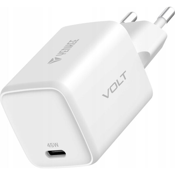 Ładowarka Yenkee Ładowarka sieciowa USB C 45W 3A Power delivery 3.0 QC3.0 Biała
