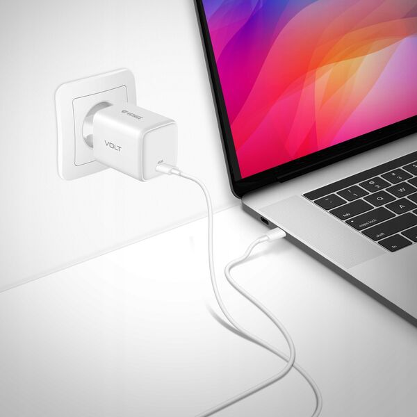 Ładowarka Yenkee Ładowarka sieciowa USB C 45W 3A Power delivery 3.0 QC3.0 Biała