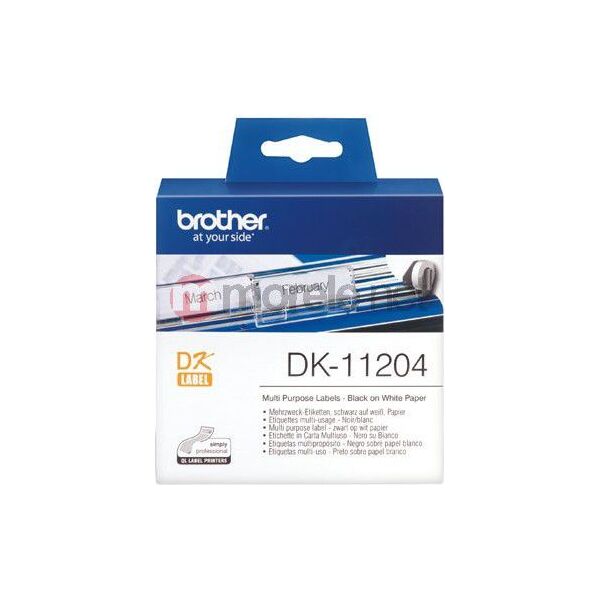 Brother taśma DK-11204 (black on white)