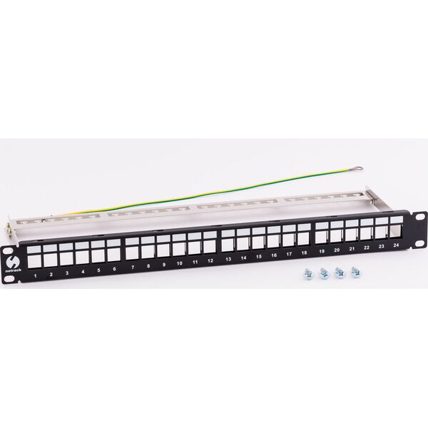 NetRack Patch panel 19" 24x slot Keystone FTP (104-21)