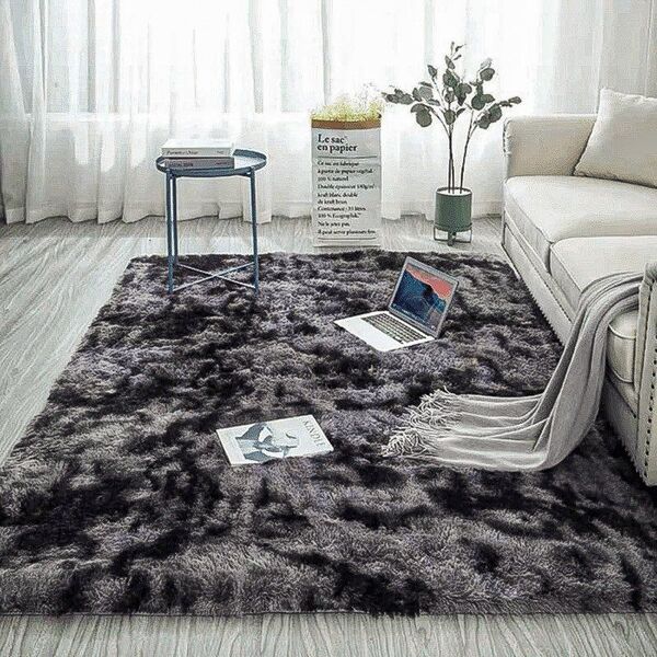 Strado Dywan Ombre Shaggy Strado 120x160 OmbreGrey (Ciemny Szary) uniwersalny