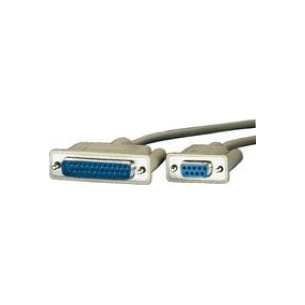 Roline DB-9 - DB-25, 1.8m, Szary (11.01.4618)