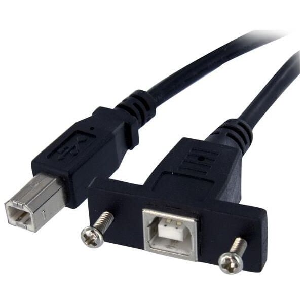 Kabel USB StarTech USB-B - 0.9 m Czarny (USBPNLBFBM3)