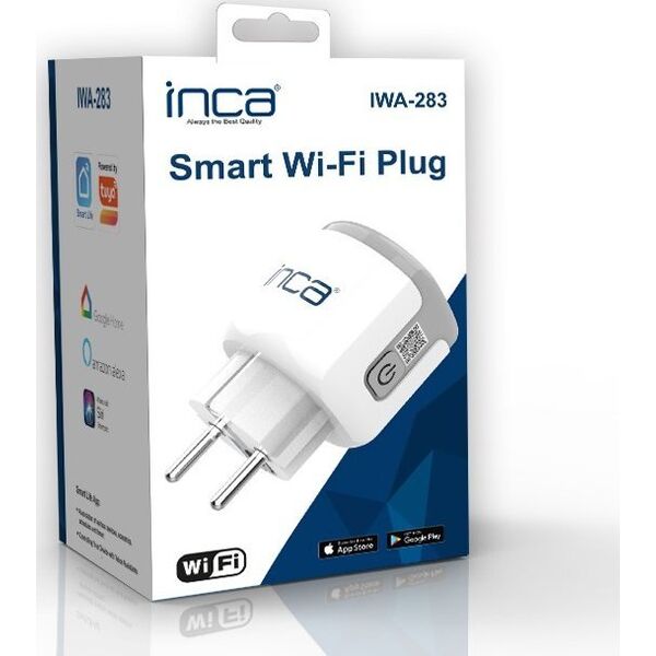 Inca INCA WLAN Smart Steckdose IWA-283, Android & IOS, WEIß retail