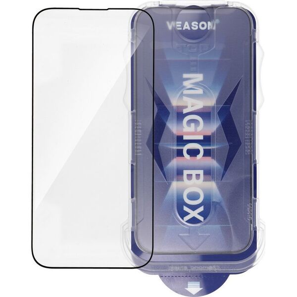 VMAX Szkło Hartowane 6D Pro Veason Easy-Install Glass - do Iphone 15 Pro Max czarny