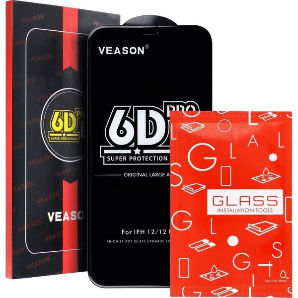 MyScreen Protector Szkło Hartowane 6D Pro Veason Glass - do Samsung Galaxy S21 FE czarny