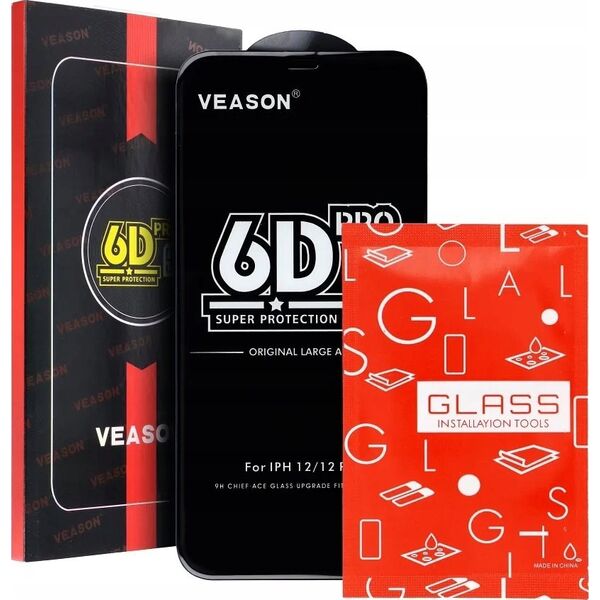 TelForceOne Szkło Hartowane 6D Pro Veason Glass - do Samsung Galaxy S24 czarny