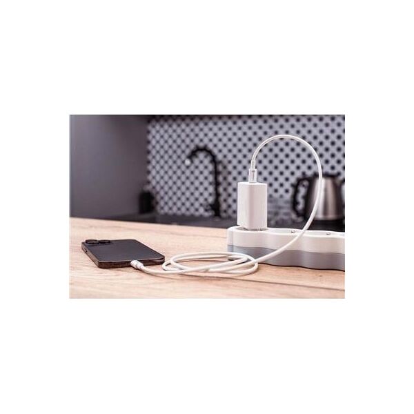 Kabel USB ForCell FORCELL F-ENERGY C339 kabel Typ C do Typ C PD QC4.0 5A 100W 1 m biały