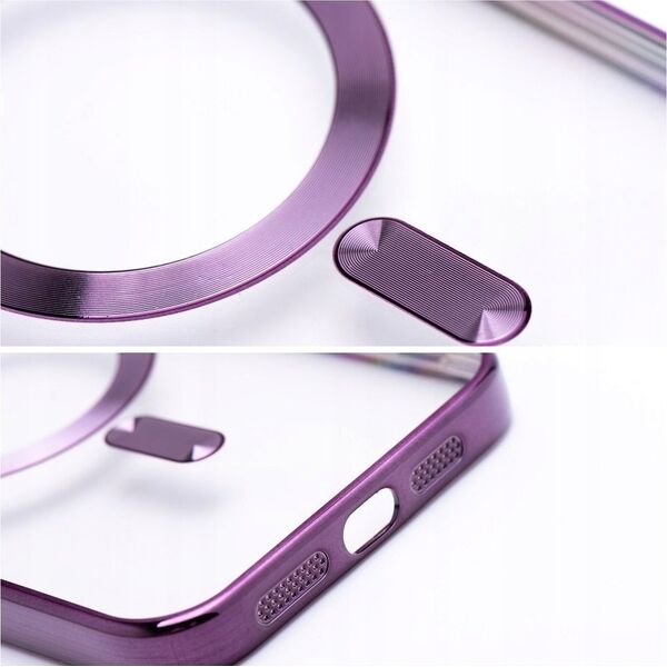 OEM Futerał ELECTRO MAG COVER kompatybilny z MagSafe do IPHONE 16 Pro fioletowy