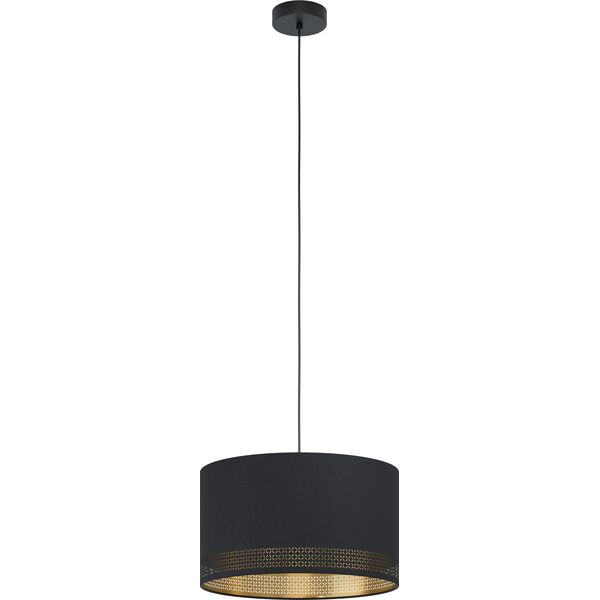 Lampa wisząca Eglo Esteperra 99273 lampa wisząca zwis 1x40W E27 czarna/złota