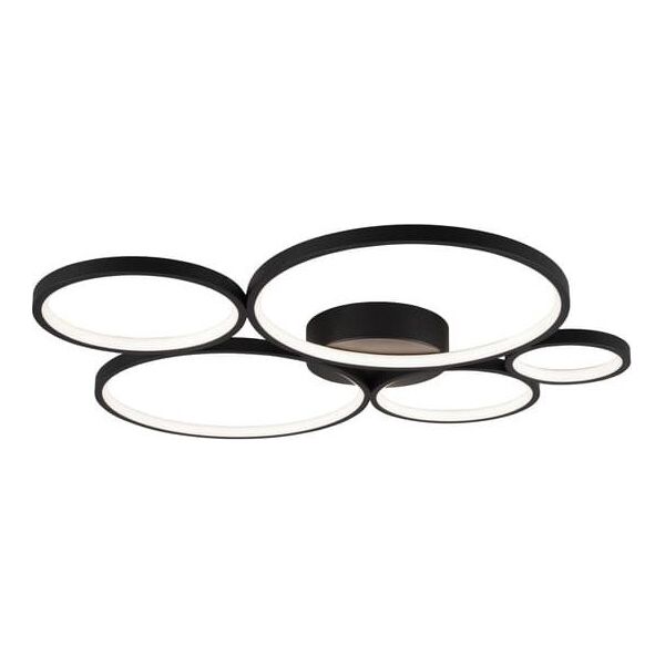 Lampa sufitowa Trio Nowoczesny plafon sufitowy czarny Trio RONDO LED 622610532